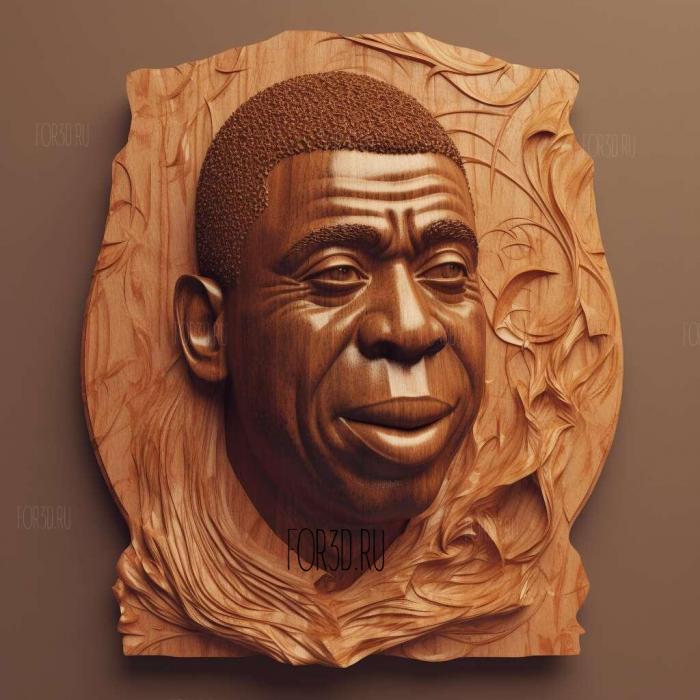 Magic Johnson 2 stl model for CNC